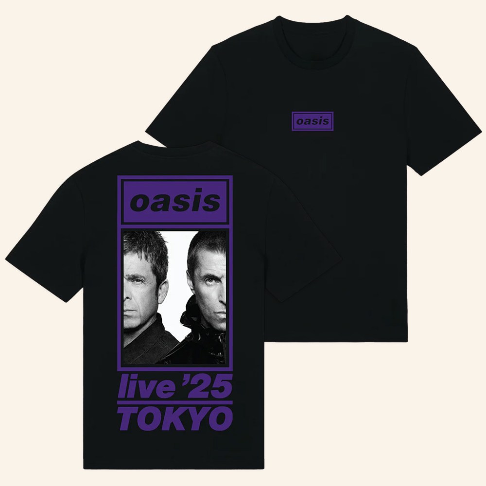 Oasis Merch Live '25 Tokyo Half Faces T-Shirt Presents For Rock Music Lovers - Roseregae
