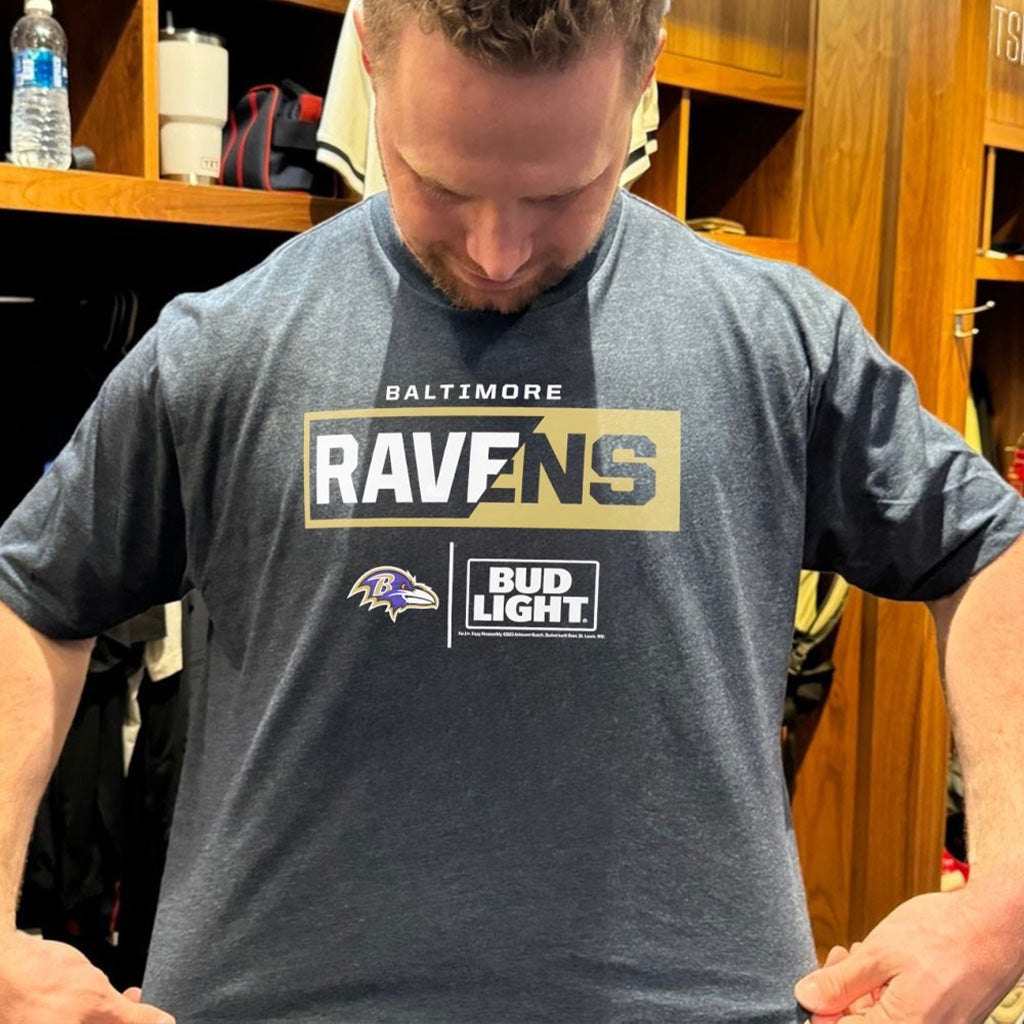 Official Baltimore Ravens Nfl X Bud Light T Shirt - Roseregae
