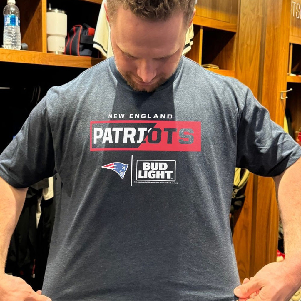 Official New England Patriots Nfl X Bud Light T Shirt - Roseregae