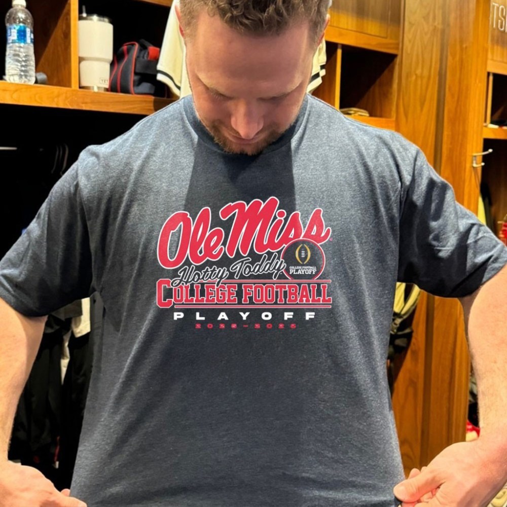 Ole Miss Rebels Hotty Toddy 2025 2026 College Football Playoff T Shirt - Roseregae