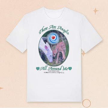 Online Ceramics Merch There Are Angels All Around Me T-Shirt Gifts For Friends - Roseregae