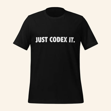 OpenAI Merch Just Codex It Black T-Shirt Gift For AI Enthusiast - Roseregae