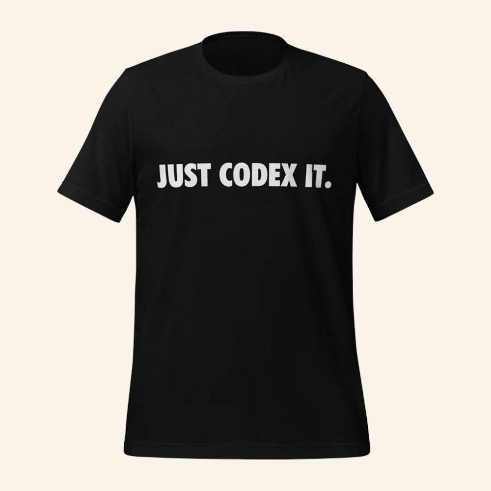 OpenAI Merch Just Codex It Black T-Shirt Gift For AI Enthusiast - Roseregae
