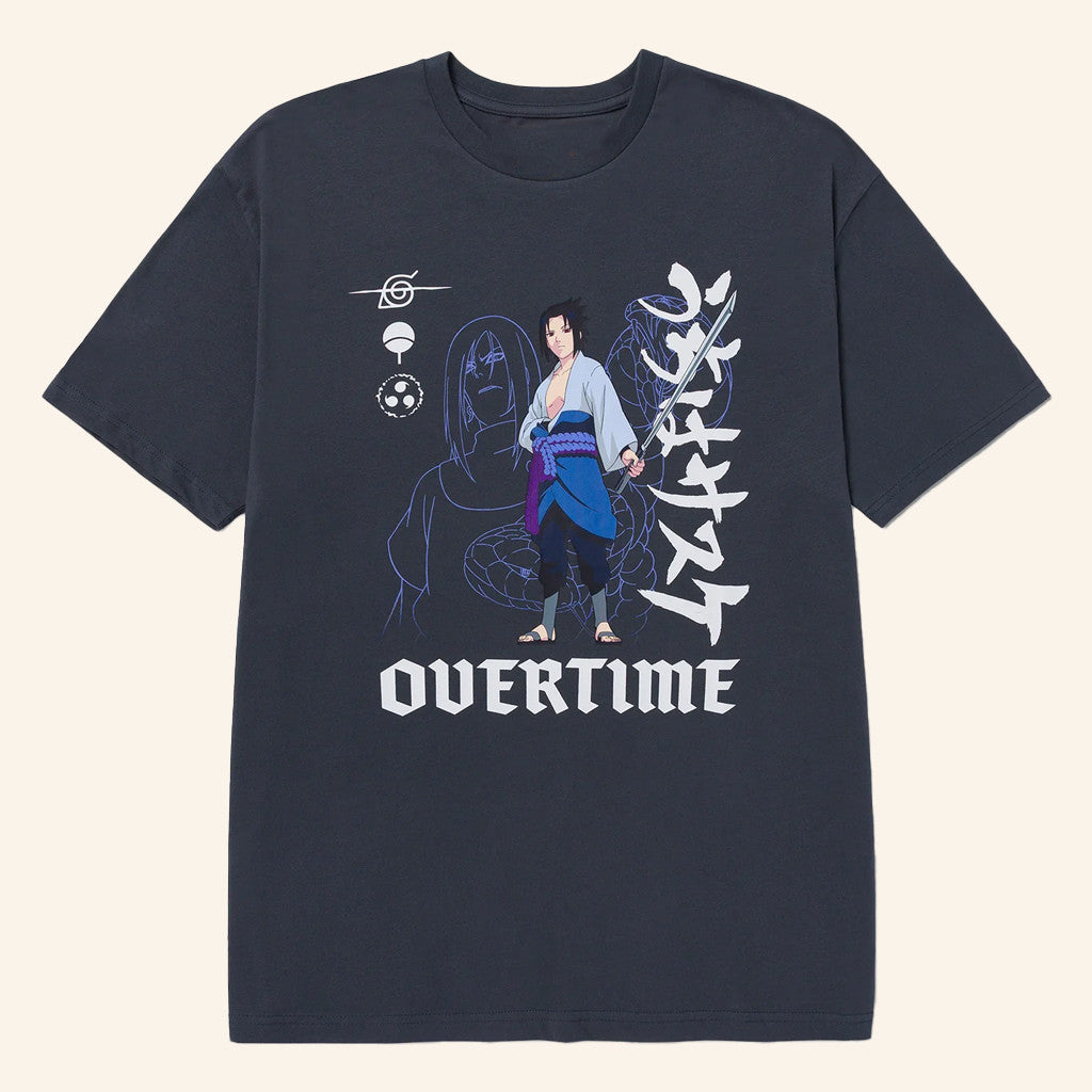 Overtime Merch Overtime Naruto Mentor Sasuke T-Shirt Presents For Anime Lovers - Roseregae