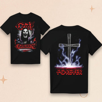 Ozzy Osbourne Merch Forever T-Shirt RIP Ozzy Osbourne Shirt Memorial Gifts - Roseregae