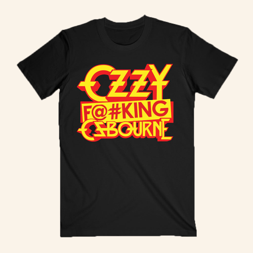 Ozzy Osbourne Merch Ozzy Censored Fking T-Shirt Unique Gifts For Music Lovers - Roseregae