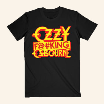 Ozzy Osbourne Merch Ozzy Censored Fking T-Shirt Unique Gifts For Music Lovers - Roseregae