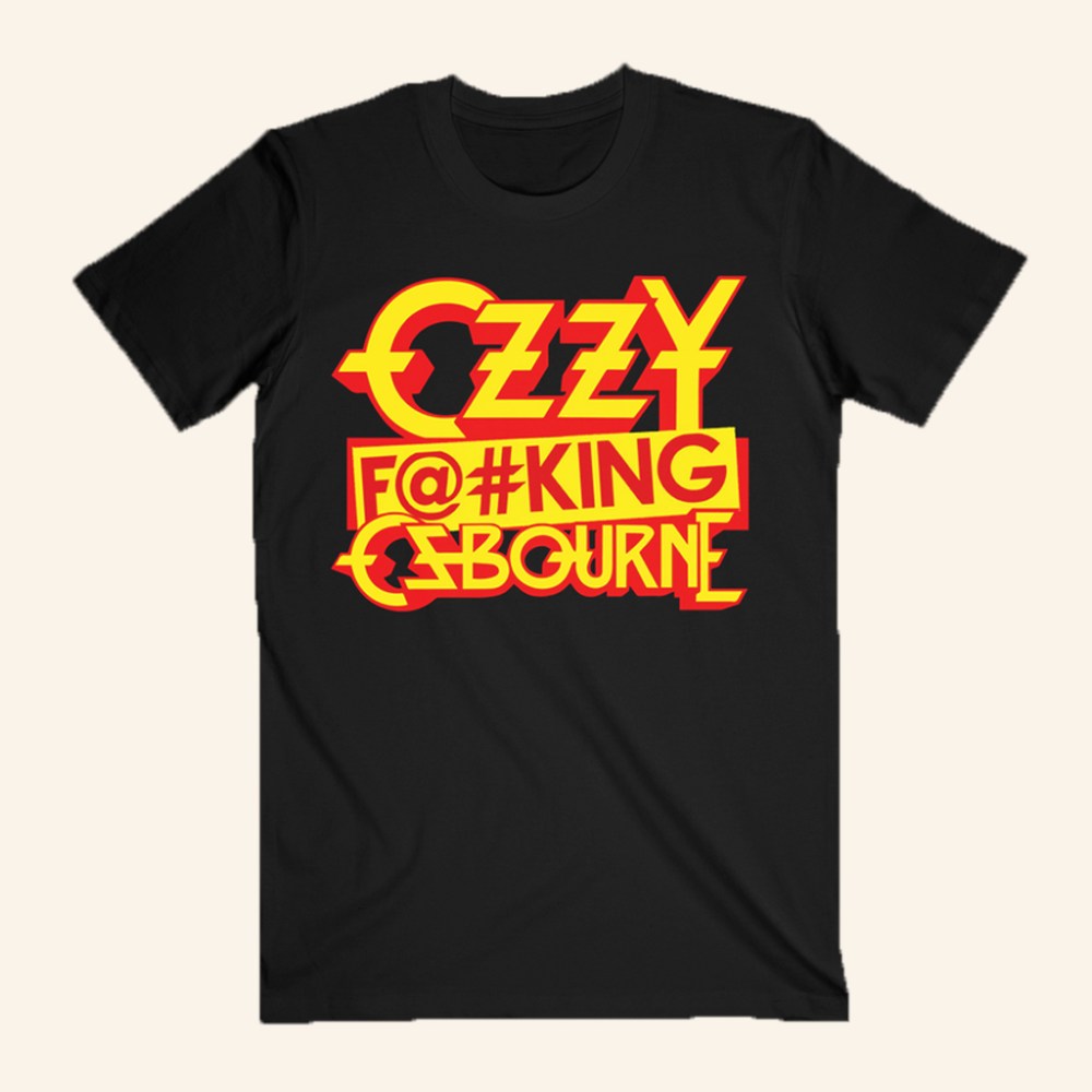 Ozzy Osbourne Merch Ozzy Censored Fking T-Shirt Unique Gifts For Music Lovers - Roseregae