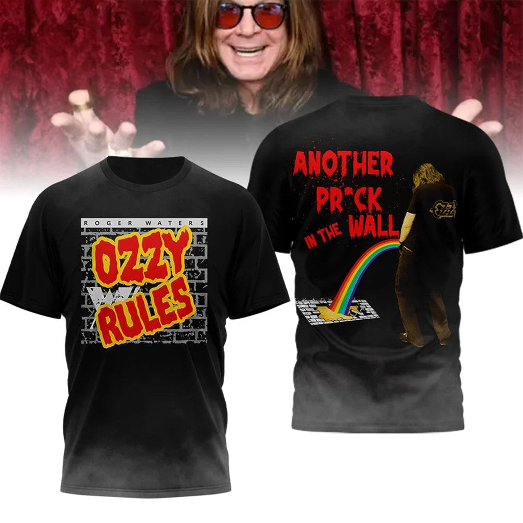 Ozzy Osbourne Merch Ozzy Rules Another Prck In The Wall T-Shirt Gifts For Fans - Roseregae