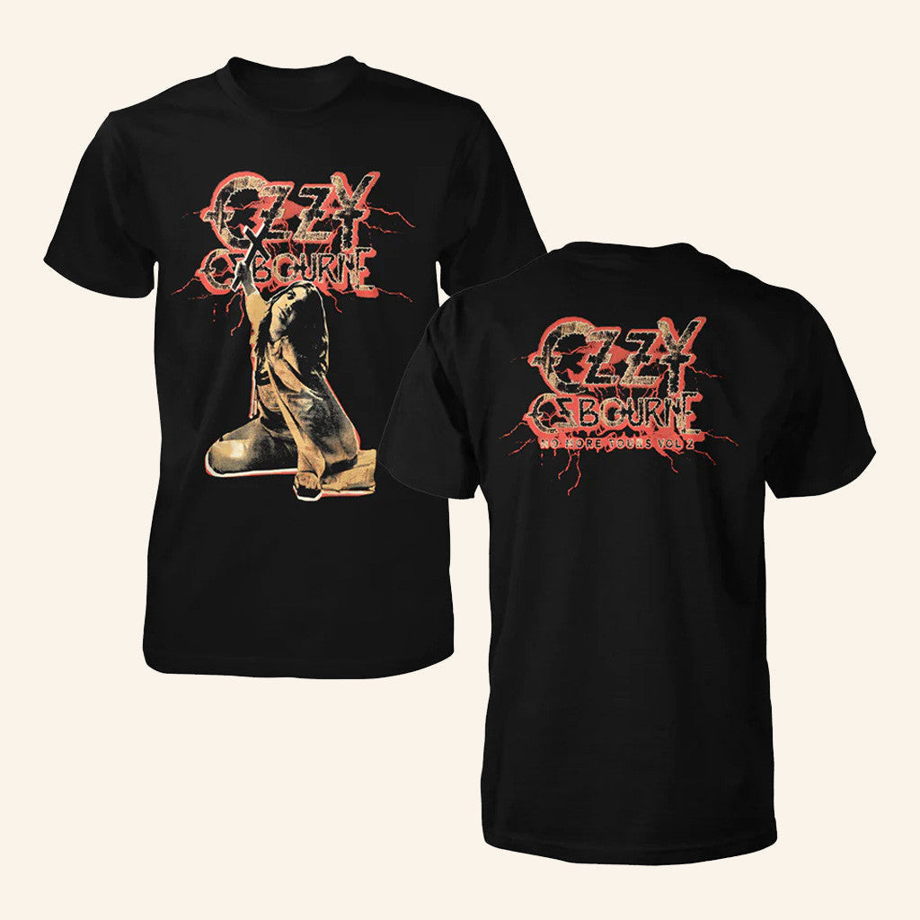 Ozzy Osbourne Official Merch Red Lightning Tourback T-Shirt Gifts For Him - Roseregae