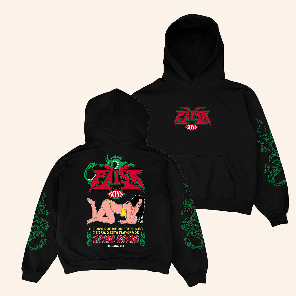 PAISABOYS Merch Hong Kong Black Hoodie Best Birthday Gift For Husband - Roseregae