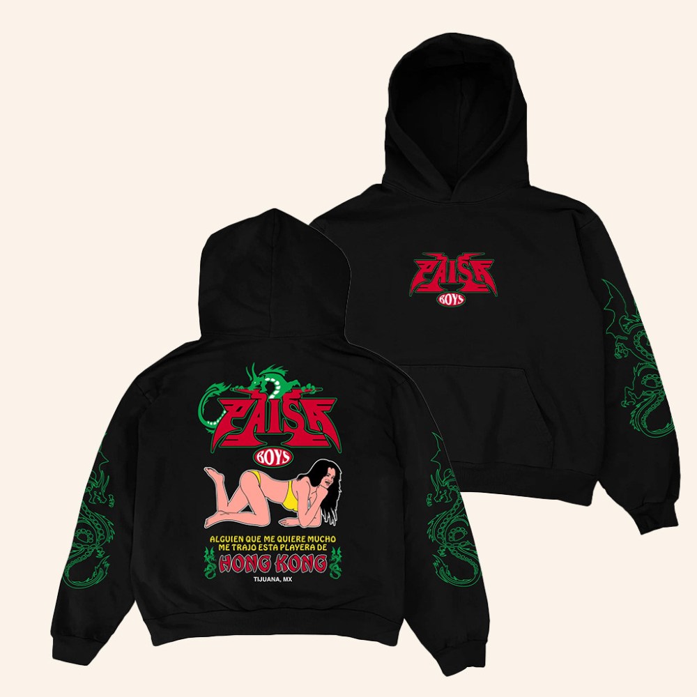 PAISABOYS Merch Hong Kong Black Hoodie Best Birthday Gift For Husband - Roseregae