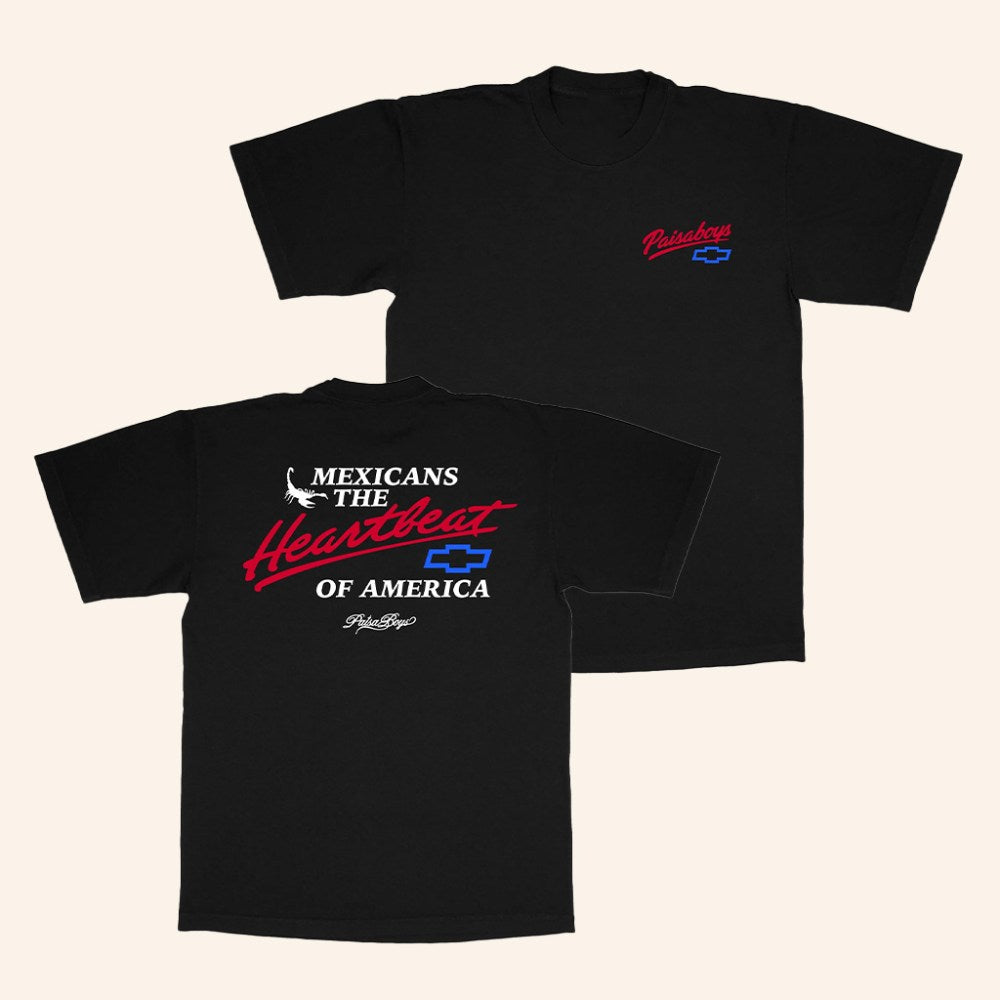 PAISABOYS Merch Mexicans The Heartbeat Of American T-Shirt Gifts For Friends - Roseregae