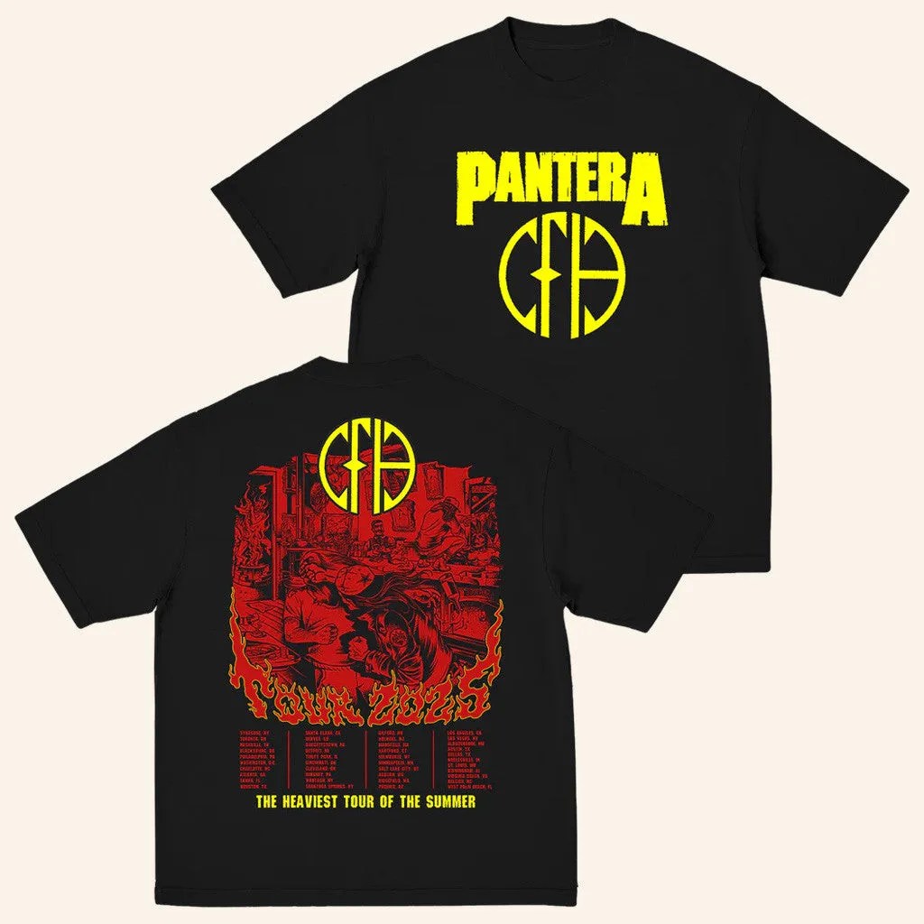 Pantera Merch Cfh 2025 Tour T-Shirt Gifts For Boyfriend - Roseregae