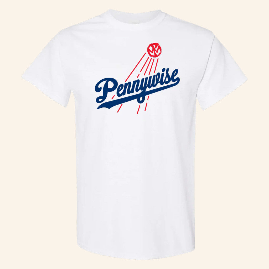 Pennywise Merch Baseball White T-Shirt Birthday Presents For Brothers - Roseregae
