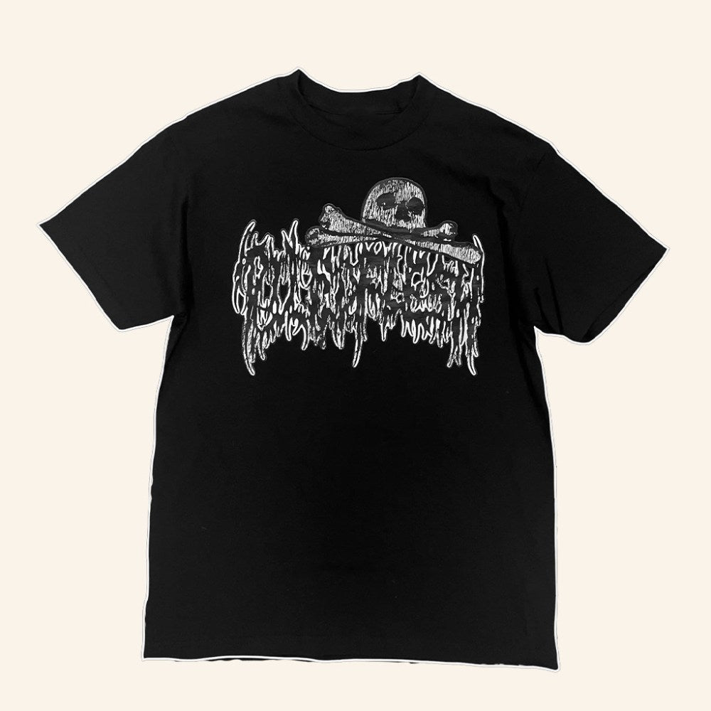 Piled Flesh Merch PF Skull Logo T-Shirt Unique Gifts For Boyfriend - Roseregae