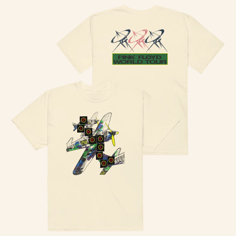 Pink Floyd Merch AMLOR World Tour T-Shirt Best Gifts For Rock Music Lovers - Roseregae