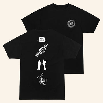Pink Floyd Merch WYWH 50 Icons Black T-Shirt Gifts For Music Lovers - Roseregae