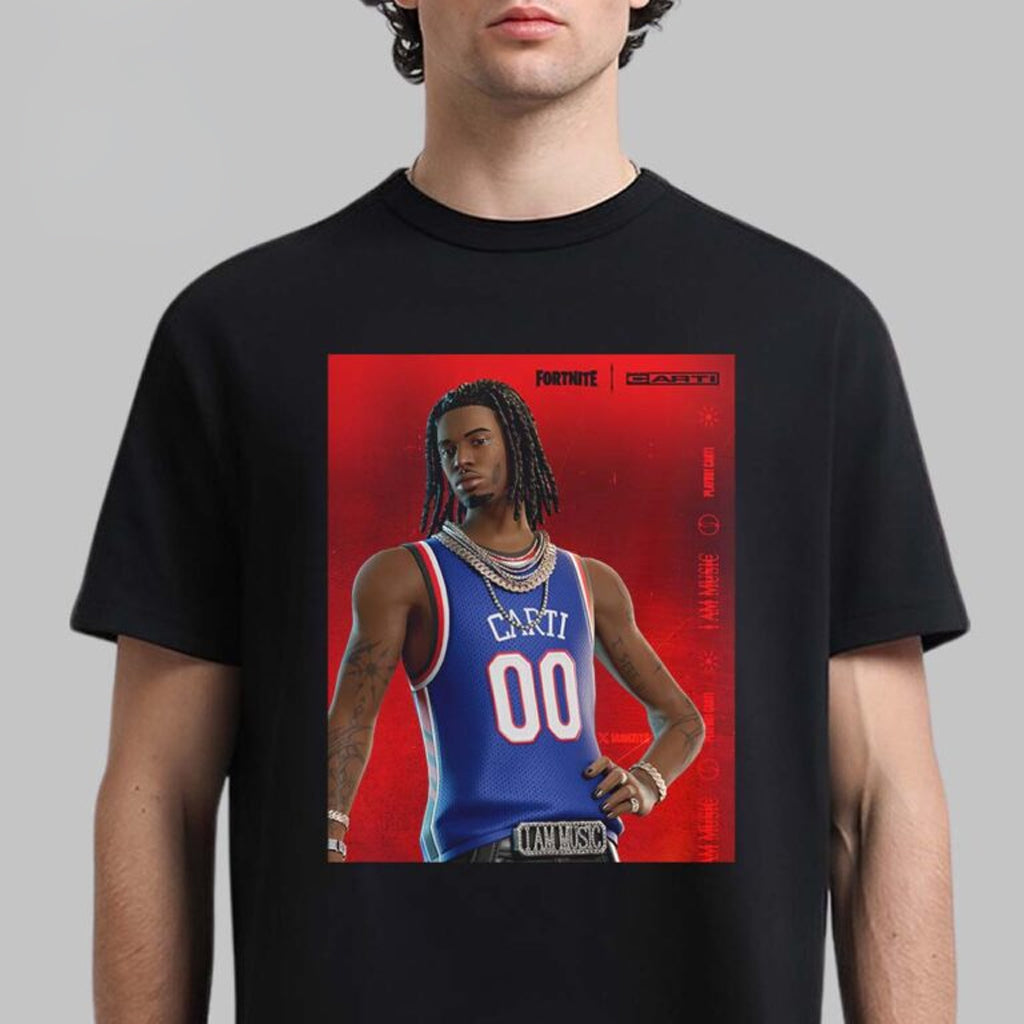 Playboi Carti X Fortnite I Am Music Default Skin T-Shirt Presents For Boyfriend - Roseregae