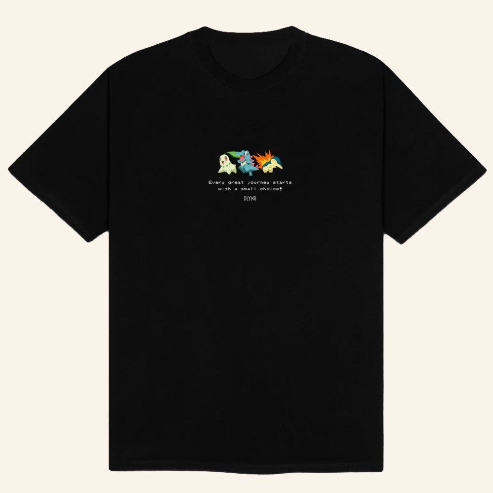 Pokemon Merch Pokemon X Dolly Noire Starters Black T-Shirt Gifts Ideas For Besties - Roseregae