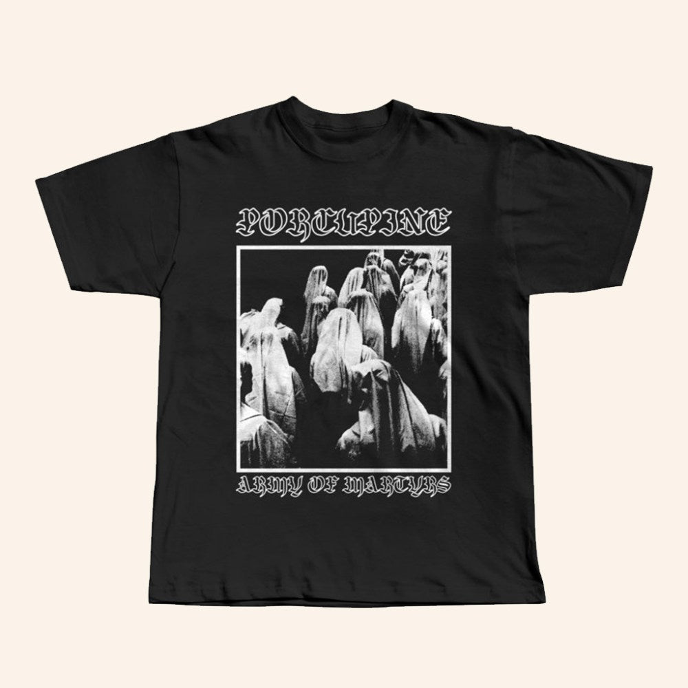 Porcupine Merch Army Of Martyrs T-Shirt Music Lover Gift Ideas For Him - Roseregae