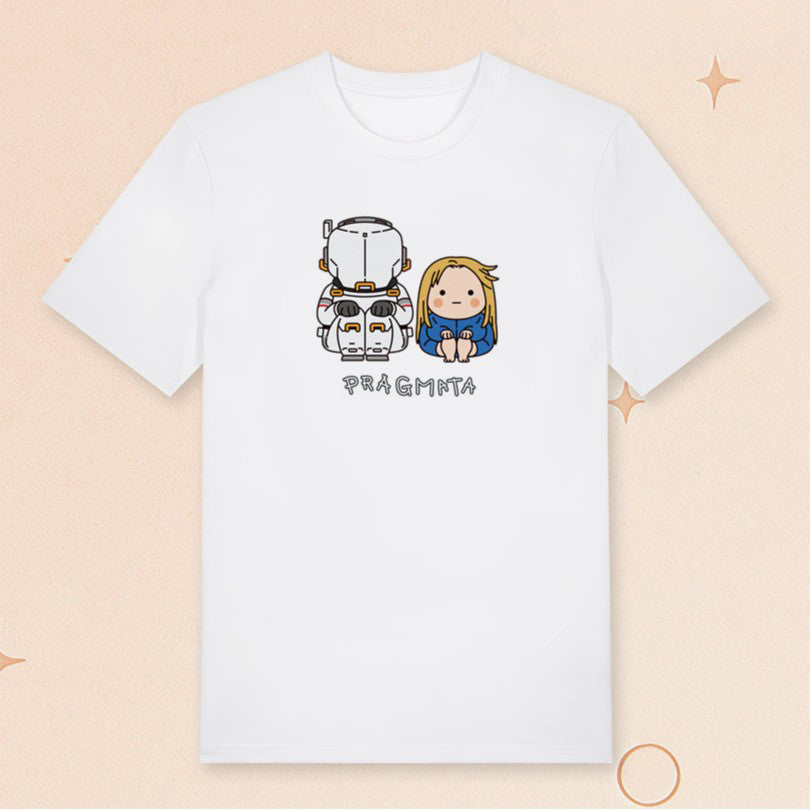 Pragmata Hugh And Diana Sitting FP T-Shirt Capcom Merch Gifts For Boyfriend - Roseregae