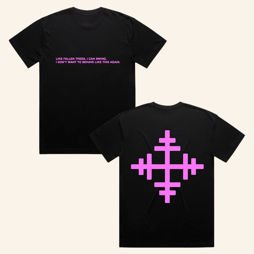 Presidentband Merch Fallen Trees Lyric Black T-Shirt Gifts For Friends - Roseregae