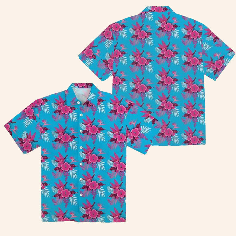 Ready Or Not Hawaiian Shirt Floral Hibiscus Aloha Shirt Clothing Merch Christmas Gifts - Famerry
