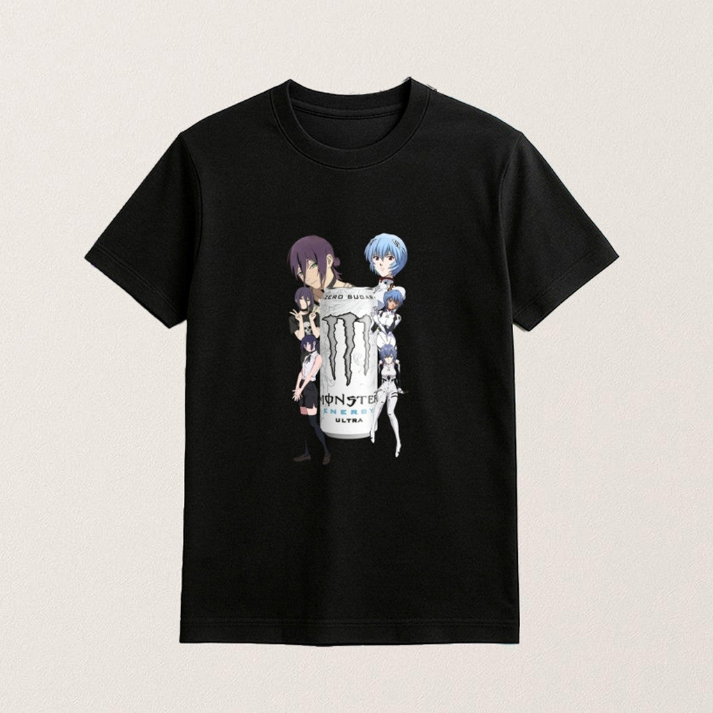 Reze And Rei Monster Energy Shirt Funny Anime T-Shirt Gifts For Girlfriend - Roseregae