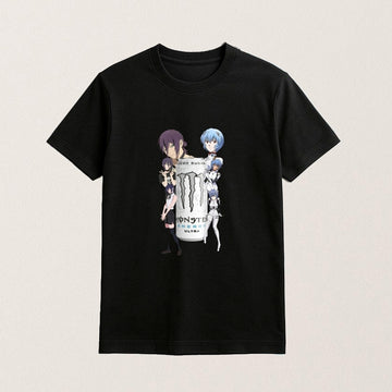 Reze And Rei Monster Energy Shirt Funny Anime T-Shirt Gifts For Girlfriend - Roseregae