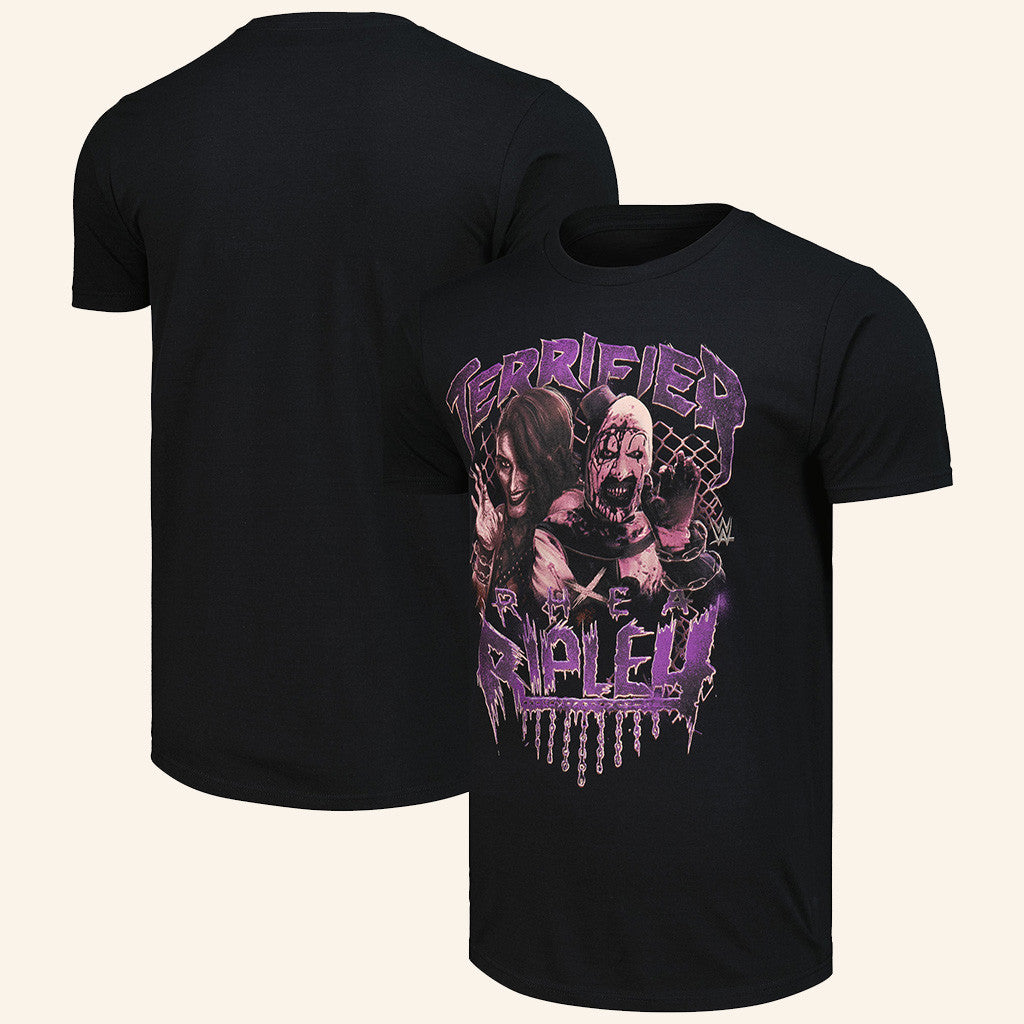 Rhea Ripley Terrifier Shirt Terrifier X Rhea Ripley T-Shirt Rhea Ripley Merch Gift For WWE Fans - Roseregae