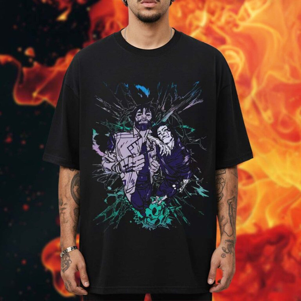 Riot Games Merch Arcane Collection Jayce And Viktor Holographic T-Shirt Gift For Game Lovers - Roseregae