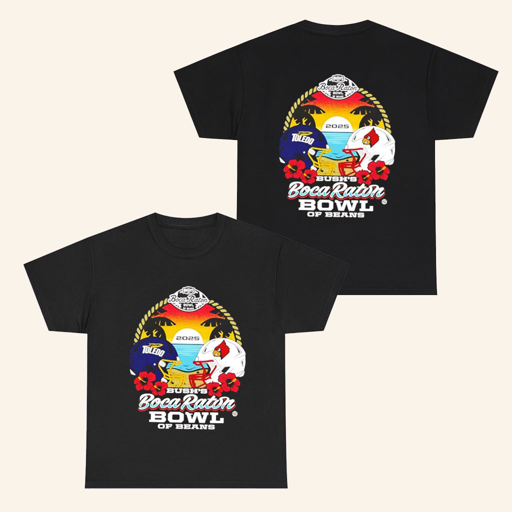 Rocket Vs Cardinals 2025 Boca Raton Bowl Of Beans T-Shirt Gifts For Football Fans - Roseregae