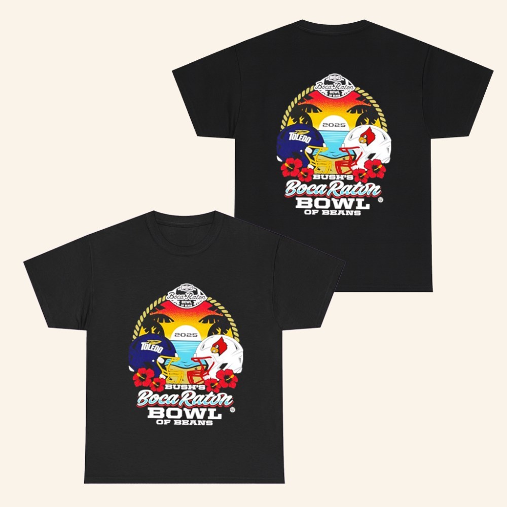 Rocket Vs Cardinals 2025 Boca Raton Bowl Of Beans T-Shirt Gifts For Football Fans - Roseregae