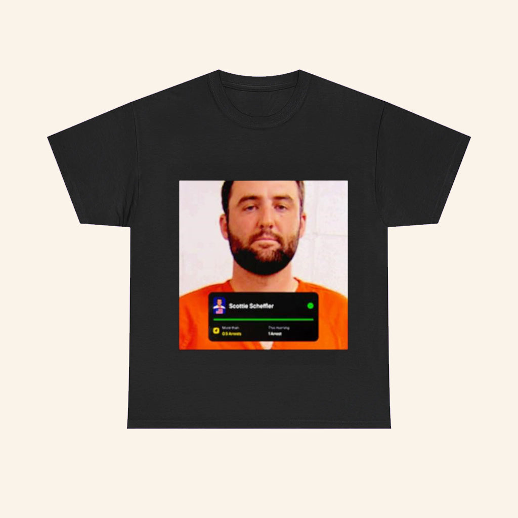 Scottie Scheffler Mug Shot T-Shirt Arrest Funny Shirt Happy Gilmore Merch Gifts For Him - Roseregae