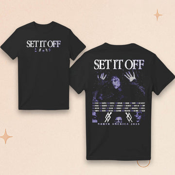 Set It Off Merch Set It Off Fall 2025 Tour T-Shirt Gifts For Rock Music Fans - Roseregae