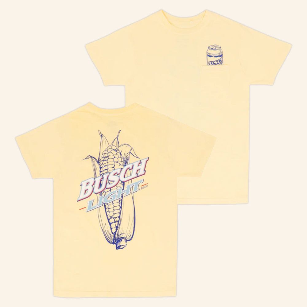 Shop Beer Gear Merch Busch Light Corn Cob T-Shirt Dad Gift Ideas - Roseregae