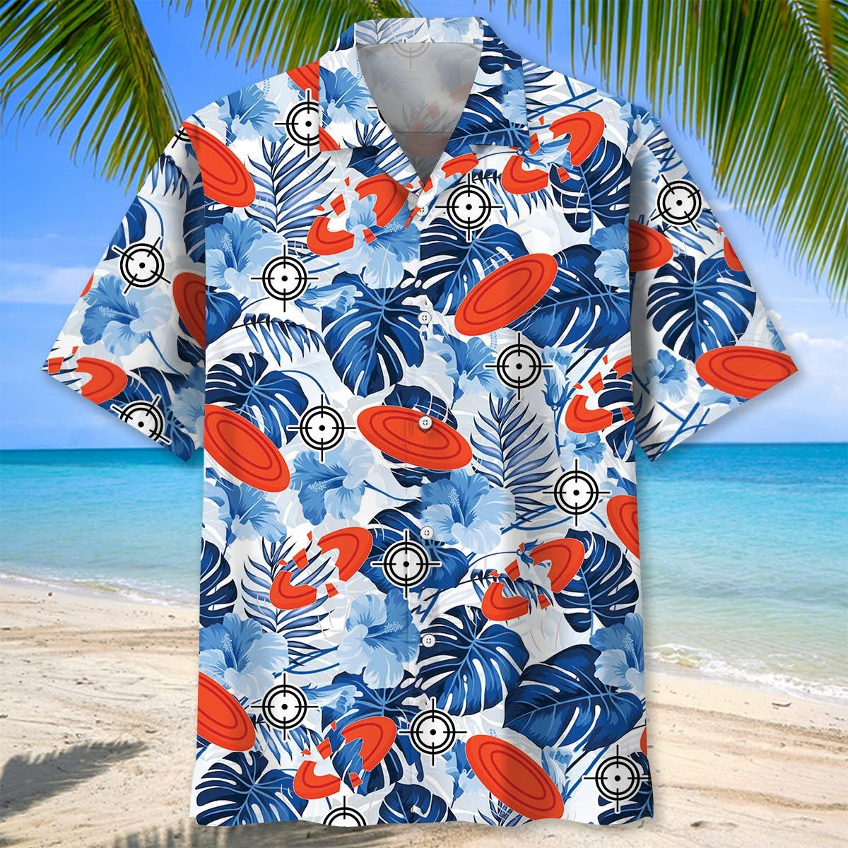 Skeet Shooting Hawaiian Shirt Hibiscus Tropical Aloha Shirt Clay Skeet Shooting Lover Gifts - Famerry
