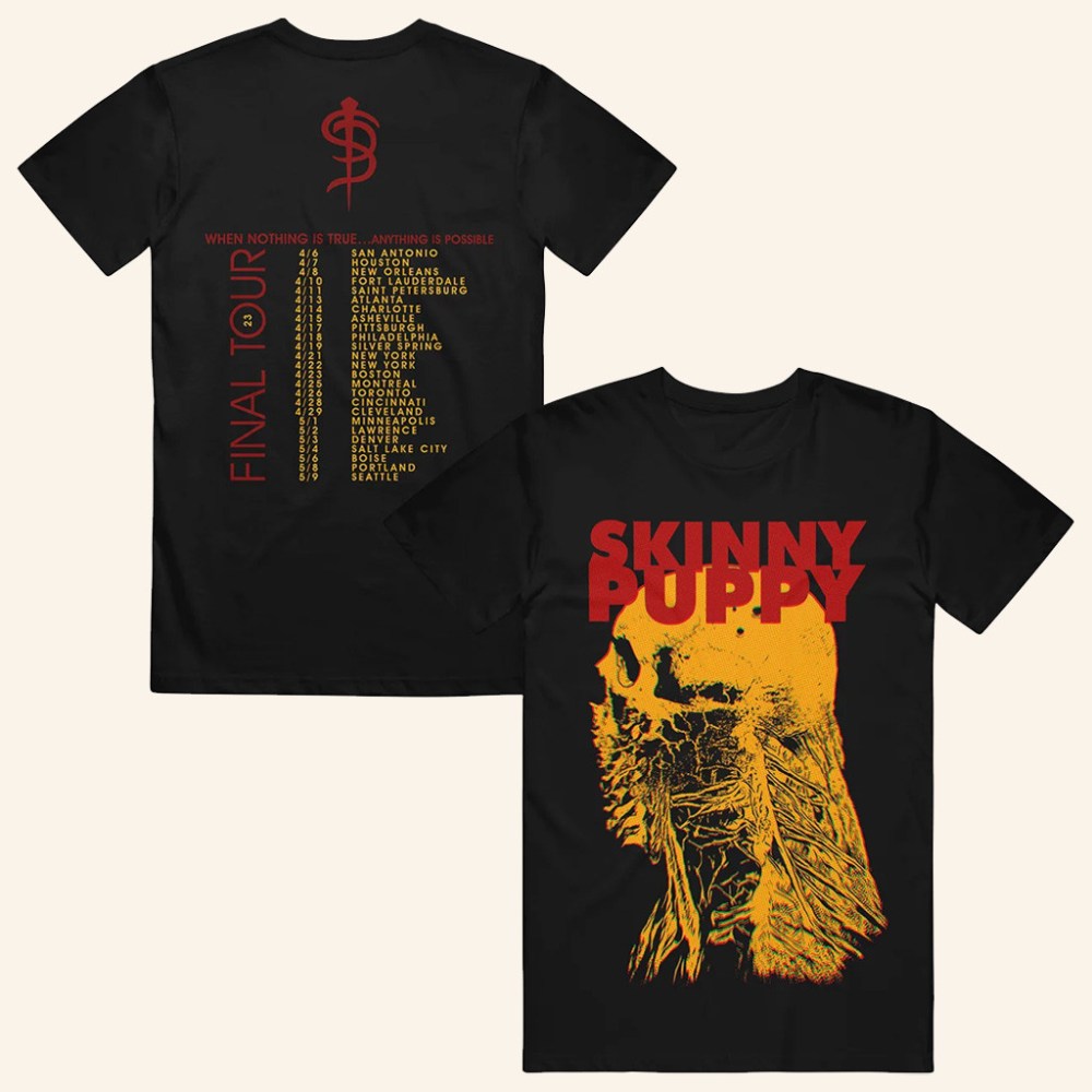 Skinny Puppy Merch Skeleton Glitch Tour Shirt Gifts For Band Fans - Roseregae
