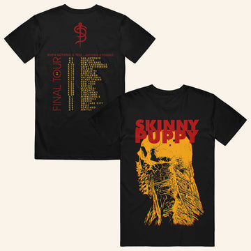 Skinny Puppy Merch Skeleton Glitch Tour Shirt Gifts For Band Fans - Roseregae