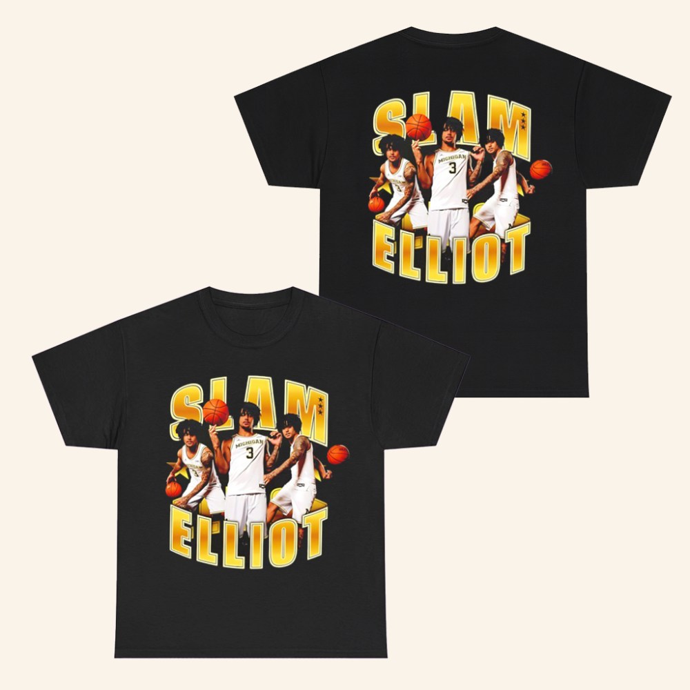 SLAM Elliot Cadeau 3 T-Shirt Michigan Basketball Merch Best Gifts For Fans - Roseregae