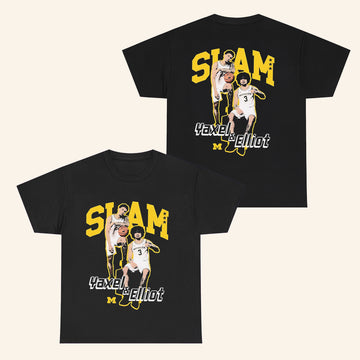 SLAM Yaxel And Elliot T-Shirt Michigan Basketball Merch Gifts For Fans - Roseregae