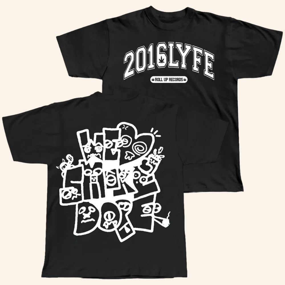 Smokedope2016 Merch 2016LYFE T-Shirt Black Gifts For Music Lovers - Lily Birch Market