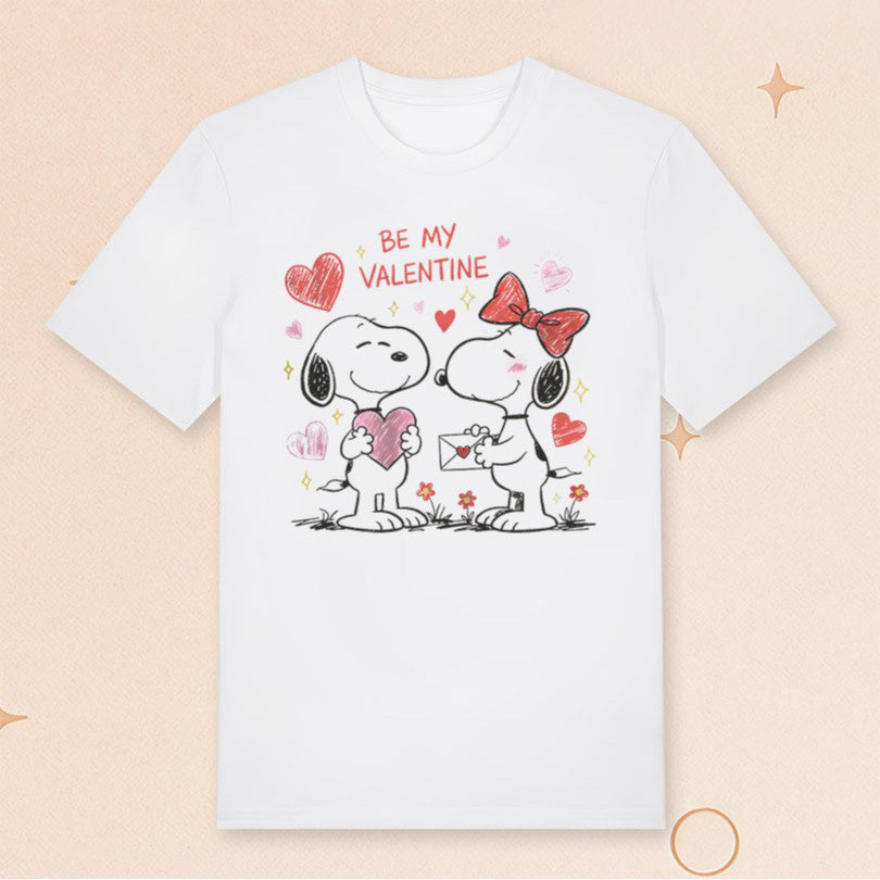Snoopy Merch Be My Valentine T-Shirt Valentine Day Gifts For Wife - Roseregae
