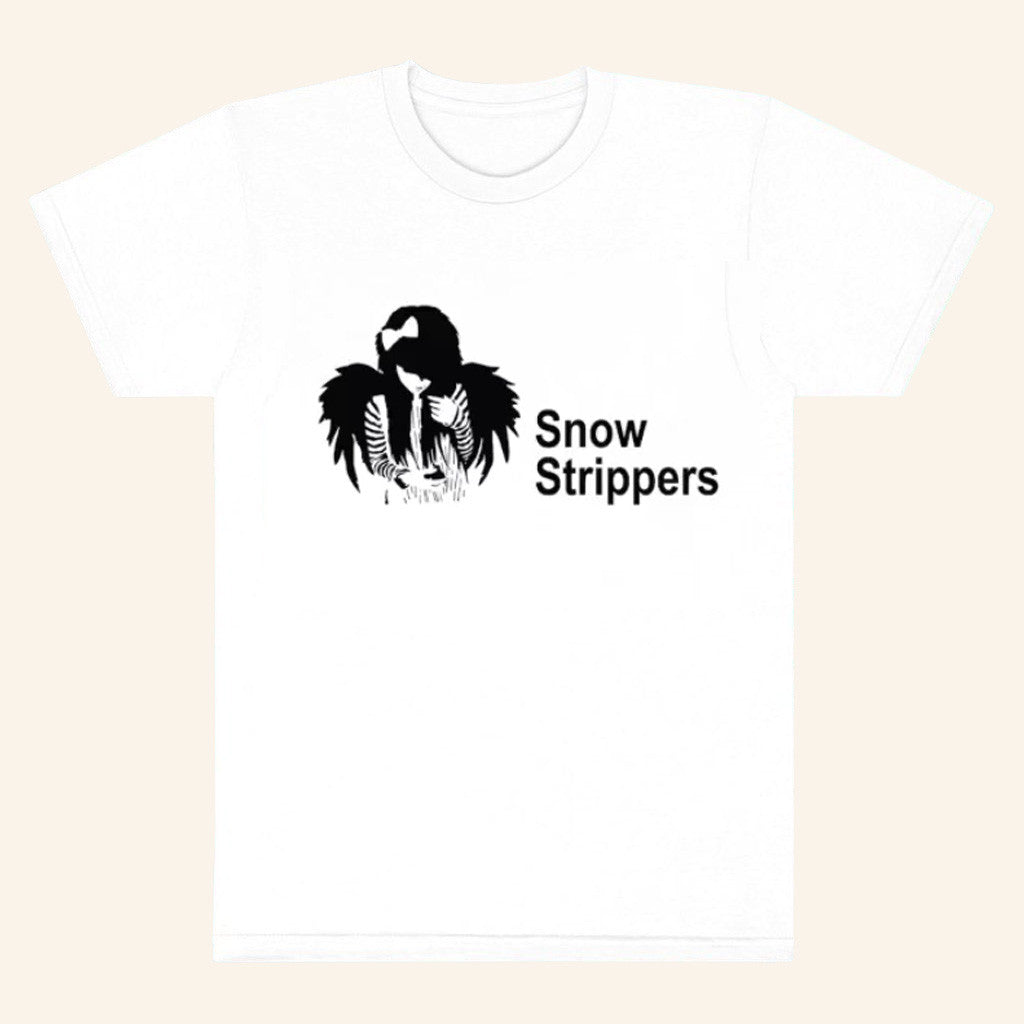 Snow Strippers Merch Snow Strippers White T-Shirt Best Gifts For Music Lovers - Roseregae