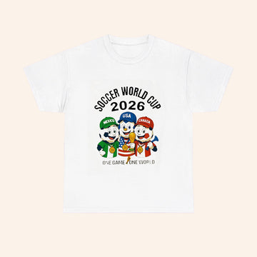 Soccer World Cup 2026 Mexico Usa Canada One Game One World Mascots T Shirt - Roseregae