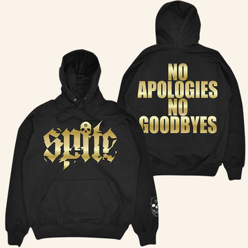Spite Cult Merch No Apologies Foil Hoodie Spite Hoodie Birthday Present For Husband - Roseregae