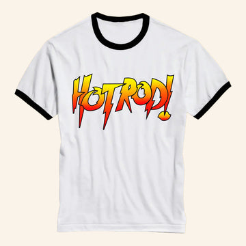 Spoofytees Merch Rowdy Roddy Piper Logo Hot Rod Wrestling Professional Wrestler Ringer T-Shirt - Roseregae