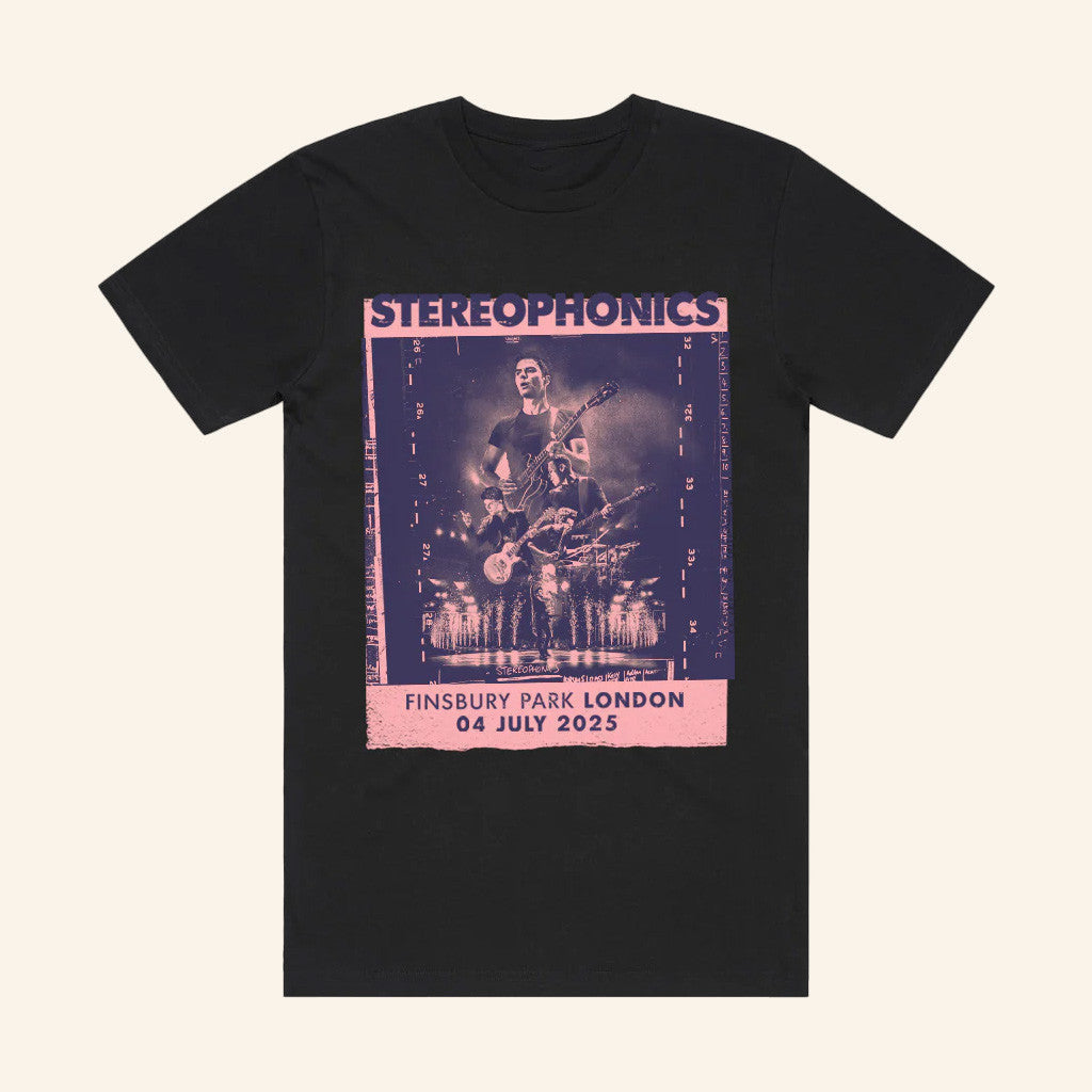 Stereophonics Merch London 2025 Black T-Shirt Friends Gifts - Roseregae