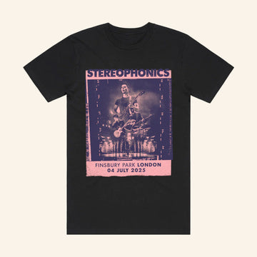 Stereophonics Merch London 2025 Black T-Shirt Friends Gifts - Roseregae